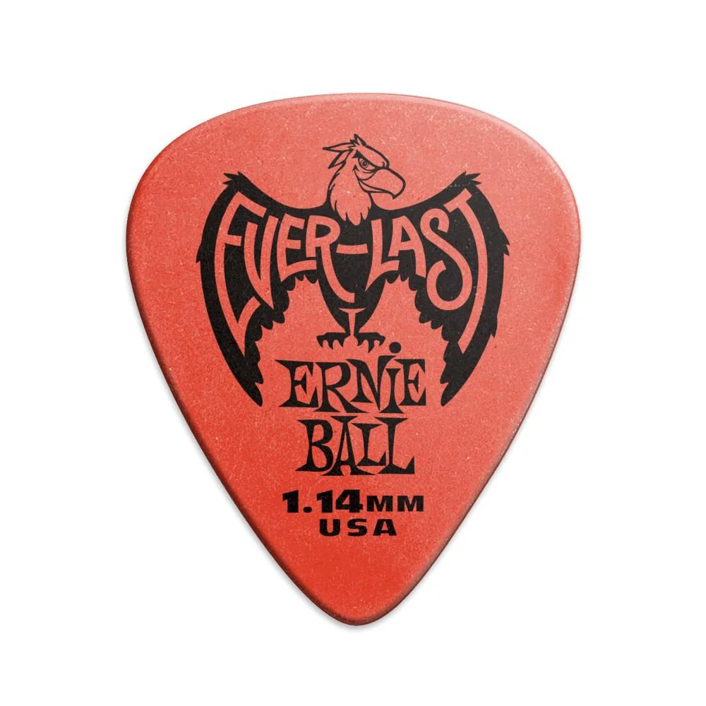Ernie Ball 9194 Everlast Guitar Picks - Pack of 12 - 1.14mm Red