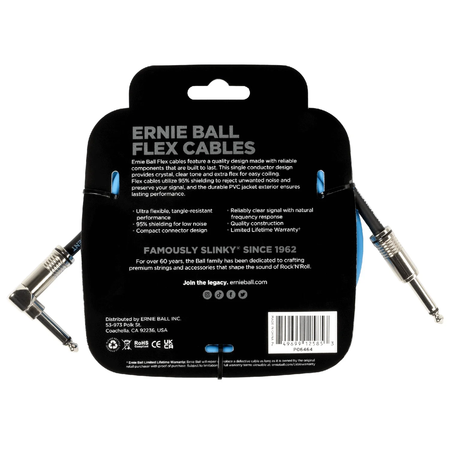Ernie Ball Flex 10ft Instrument Cable - Image 4
