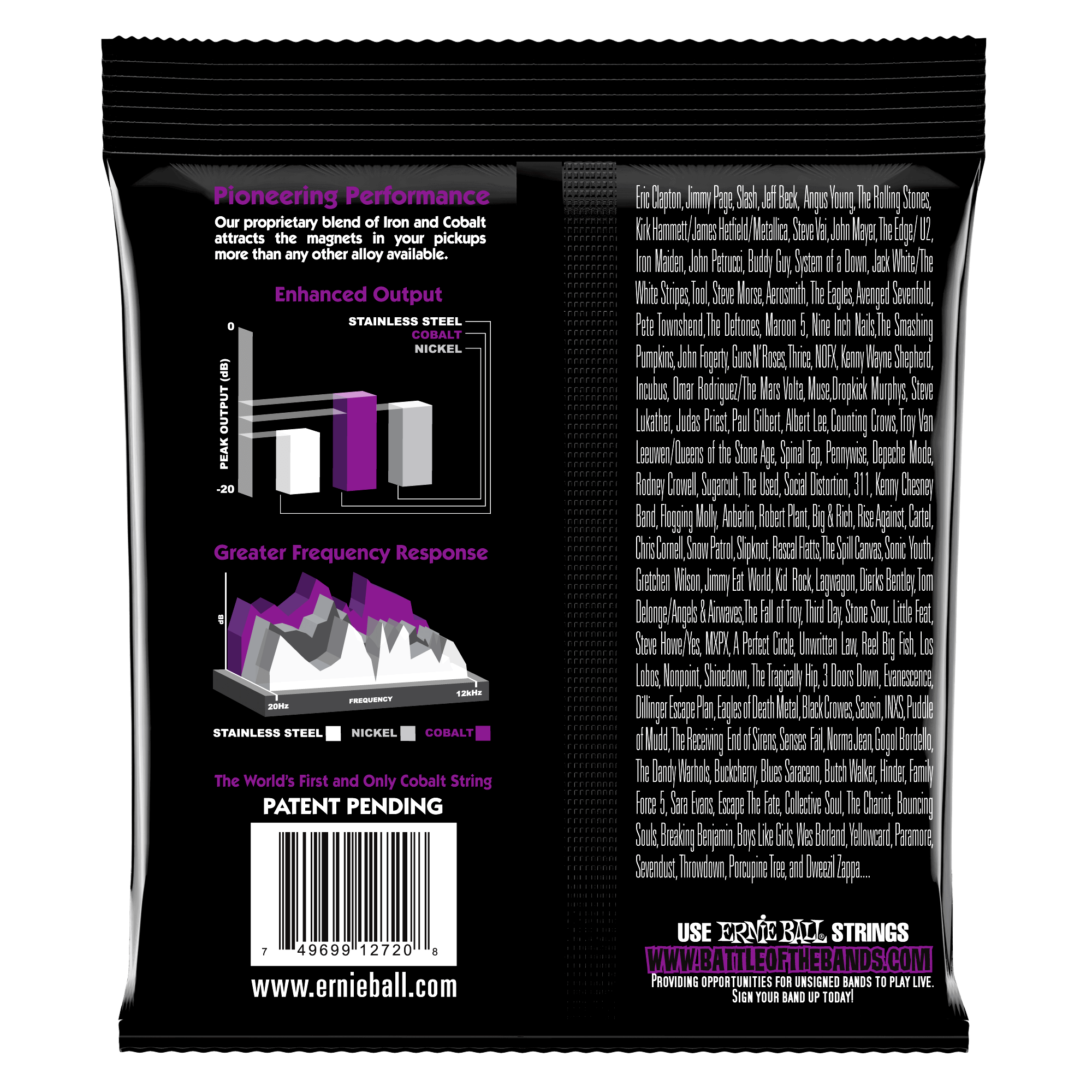 Ernie Ball 2729 Power Slinky Cobalt 7-String Electric Guitar Strings - 11-58 - Image 2