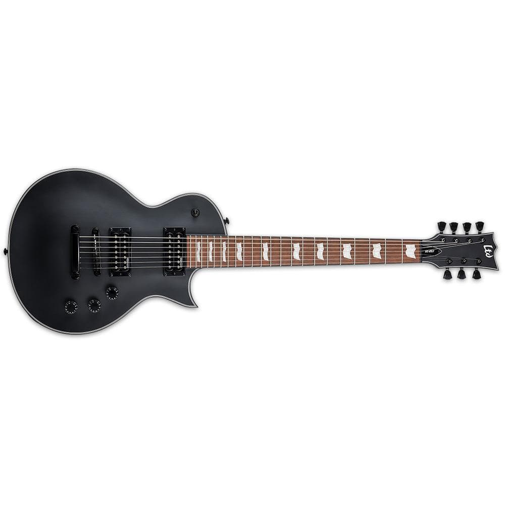 ESP EC-257 7 String Electric Guitar - Black Satin