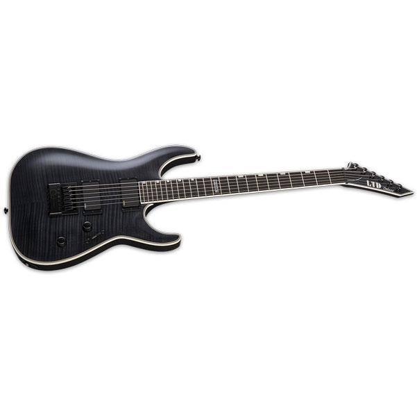 ESP LTD MH1000 Evertune Flamed Maple Electric Guitar - See Thru Black - Image 2