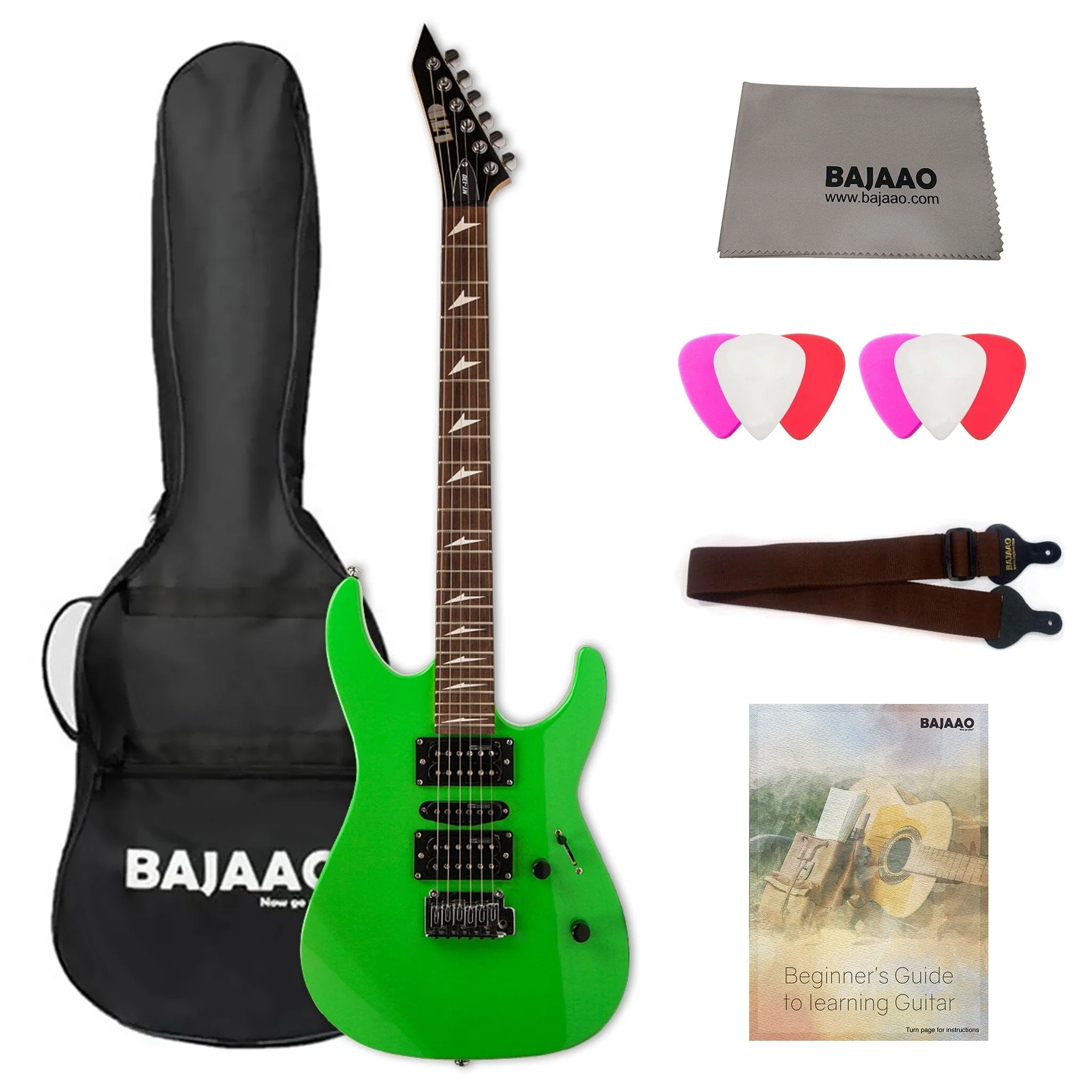 ESP LTD MT-130 6-String Electric Guitar with Gigbag, Cloth, Picks, Strap & Ebook - Image 5
