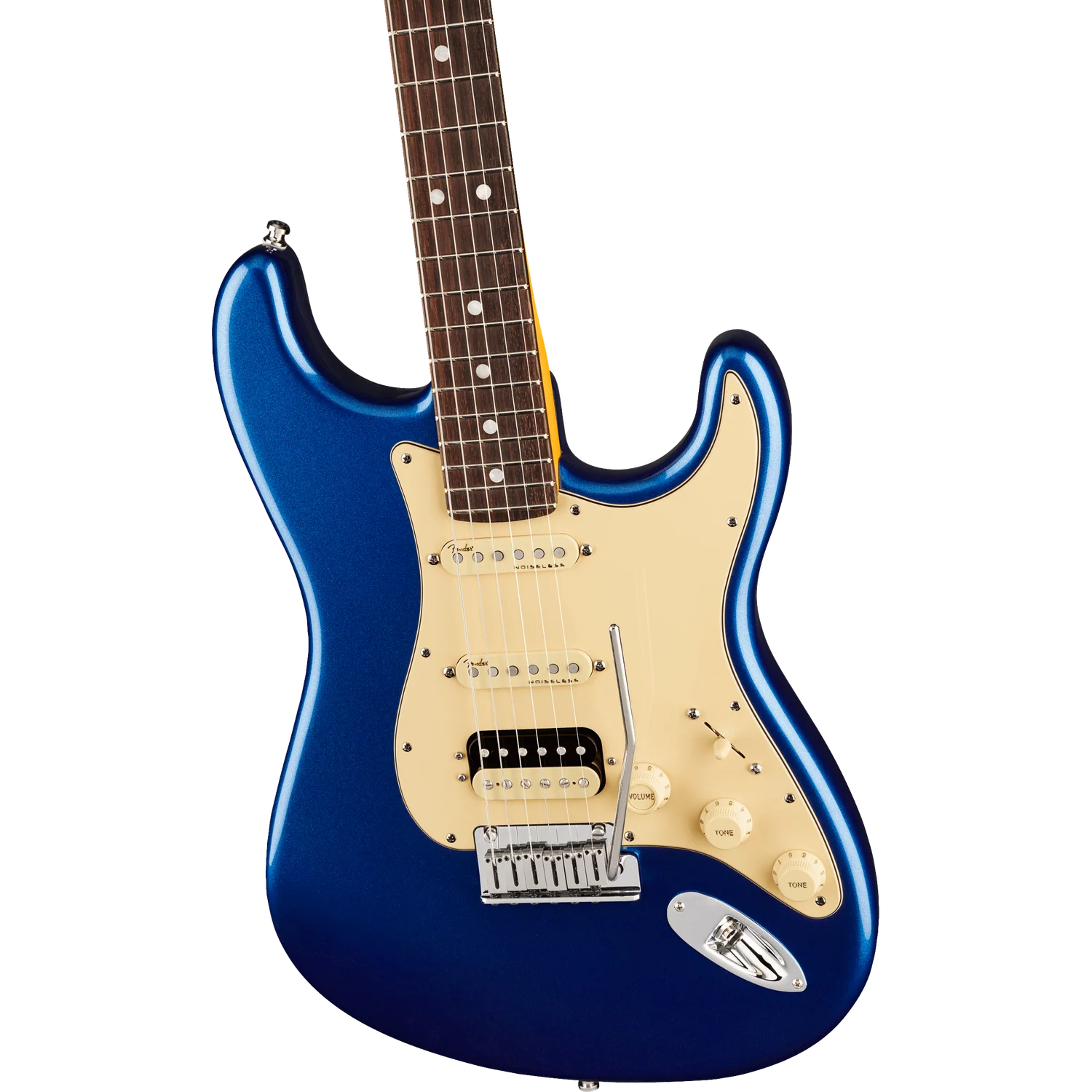 Fender American Ultra Stratocaster HSS Rosewood Electric Guitar - Cobra Blue - Image 3