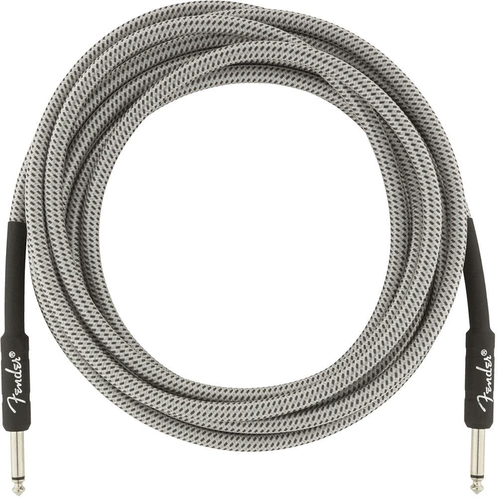 Fender 15ft Professional Series Instrument Cable - White Tweed
