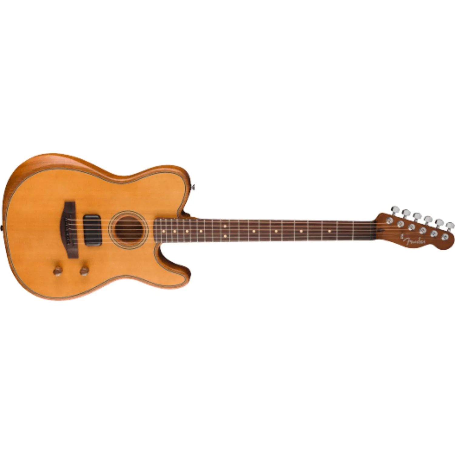 Fender Acoustasonic Standard Telecaster 6 String Electro Acoustic Guitar - Image 2