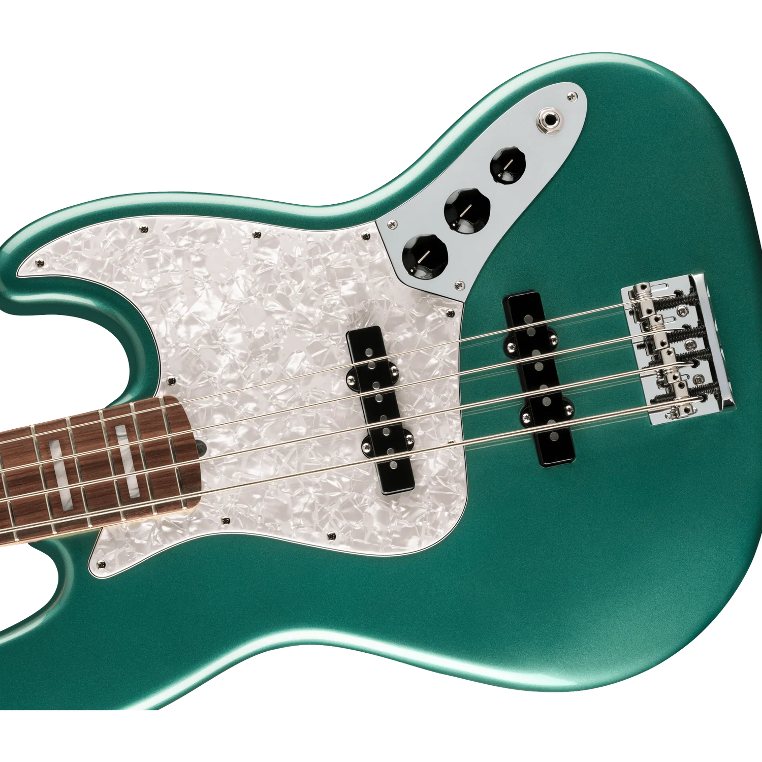 Fender Adam Clayton Jazz Bass Guitar, Rosewood Fingerboard, Sherwood Green Metallic - Image 2
