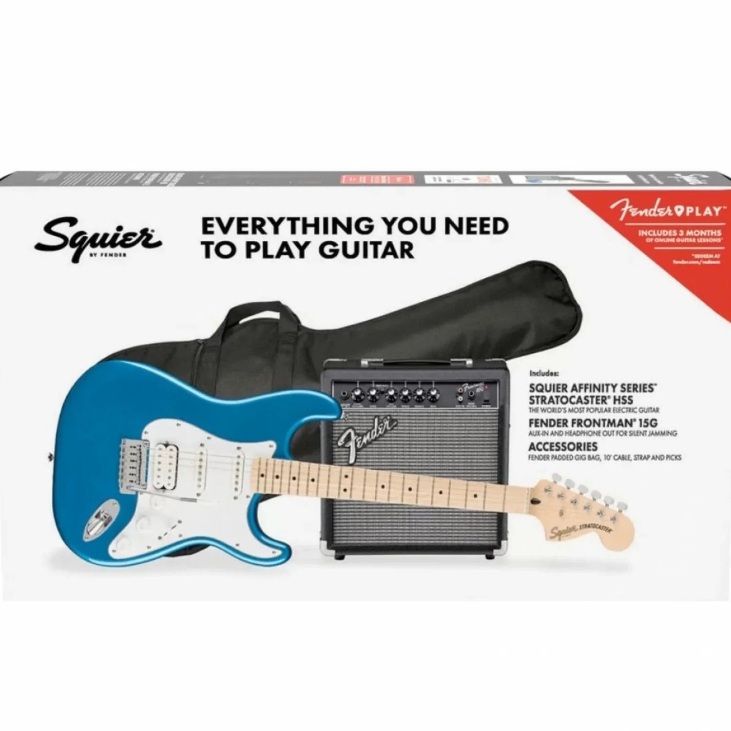 Fender Affinity Series Stratocaster HSS Pack 6 String Electric Guitar - Image 13