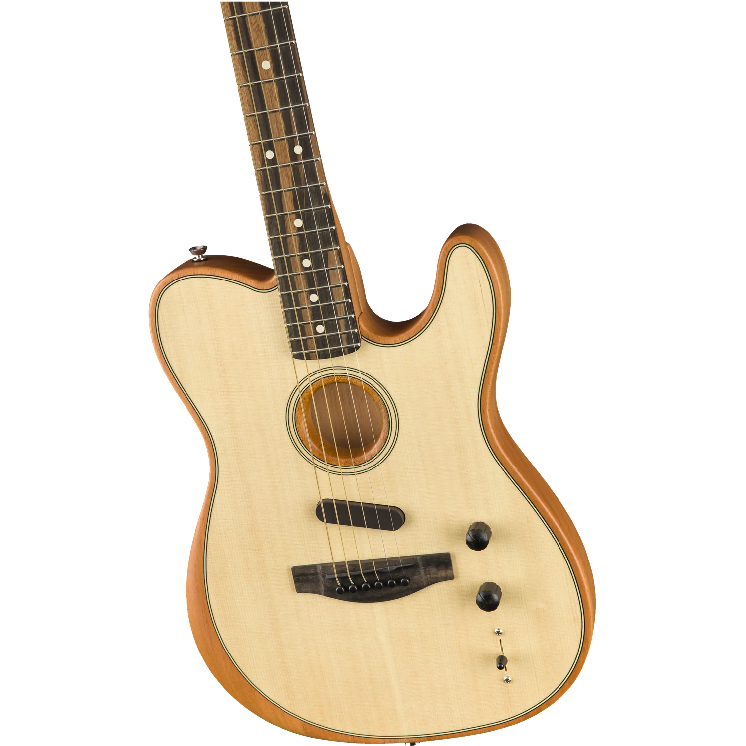 Fender American Acoustasonic Telecaster 6 String Electro Acoustic Guitar - Image 12