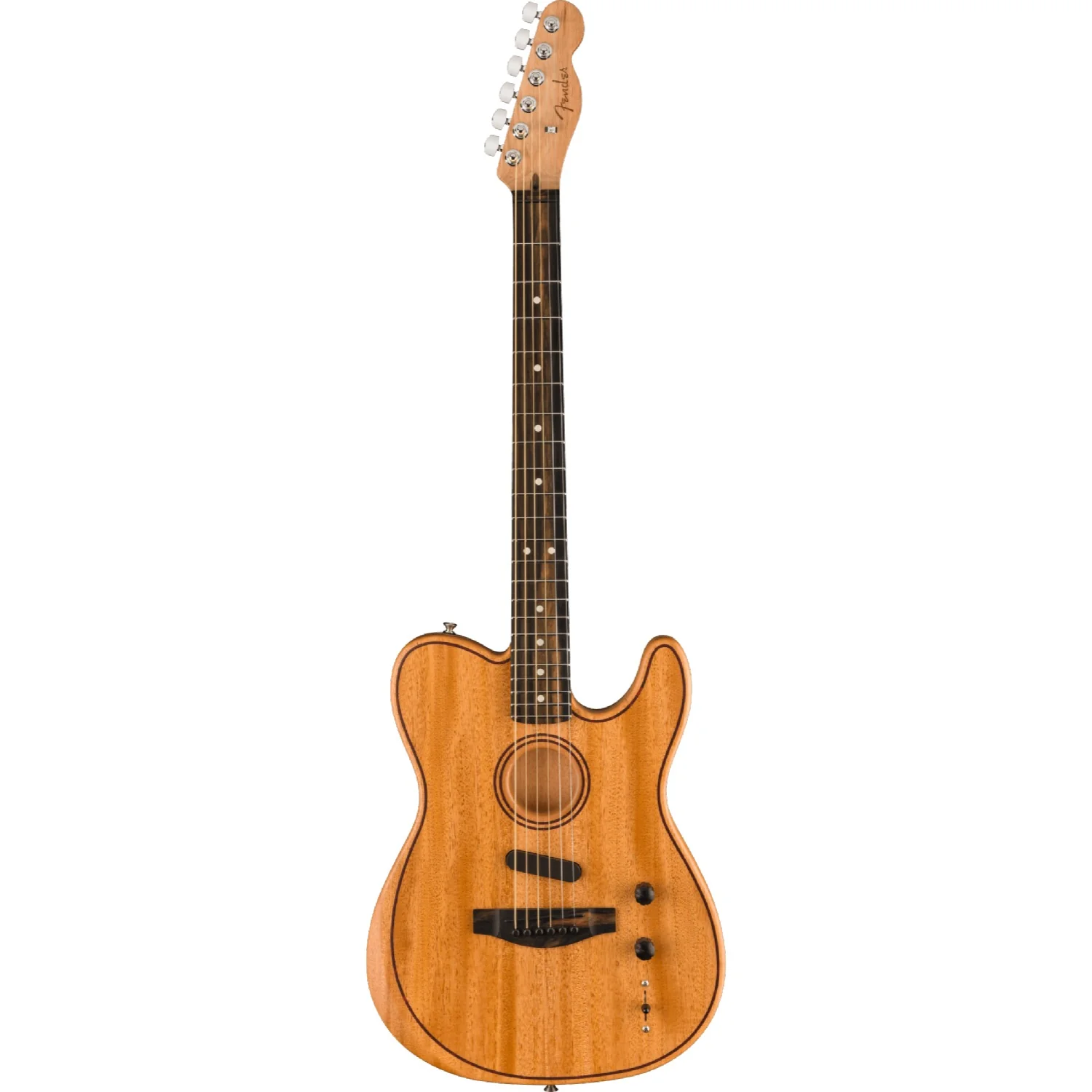 Fender American Acoustasonic Telecaster All Mahagony Electro Acoustic Guitar with Gigbag