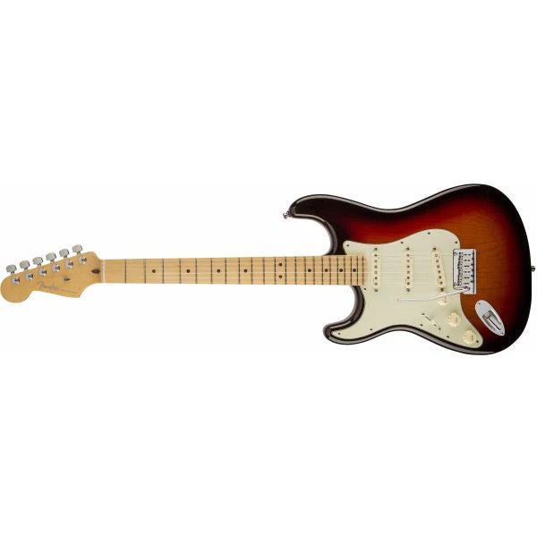 Fender American Deluxe Stratocaster Left Handed Electric Guitar, Maple Fingerboard, 3-Color Sunburst
