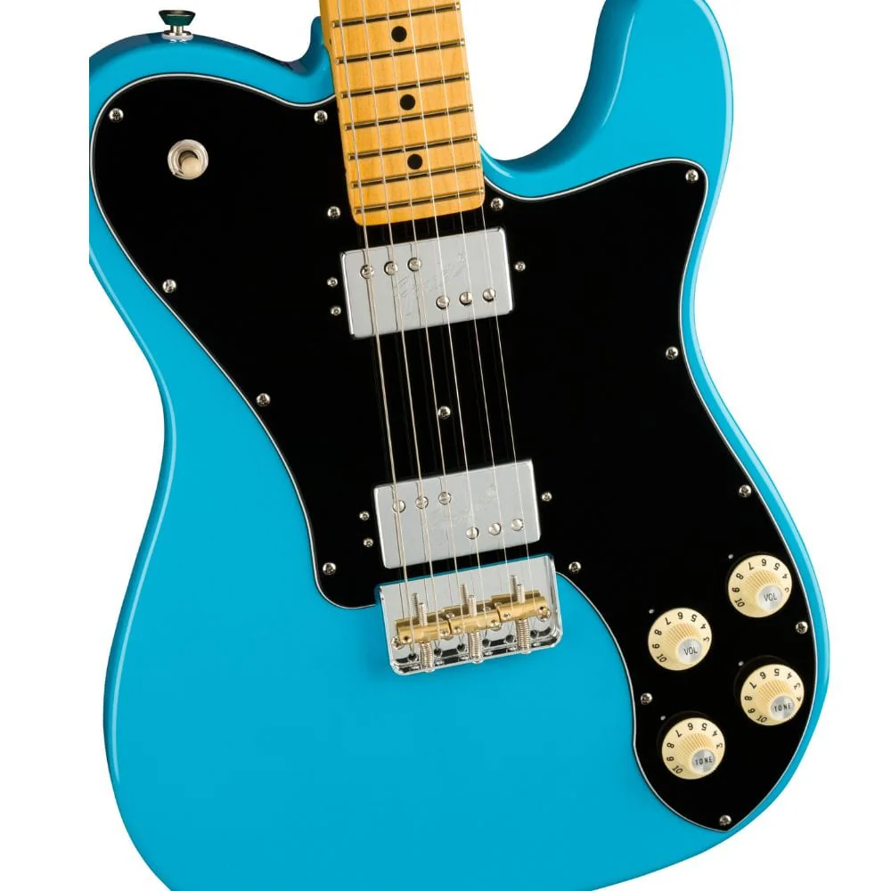 Fender American Professional II Telecaster Deluxe 6 String Electric Guitar - Miami Blue - Image 3