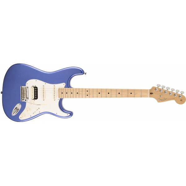 Fender American Standard Stratocaster Electric Guitar HSS Shawbucker, Maple Fingerboard, Ocean Blue Metallic
