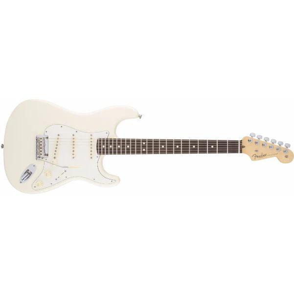 Fender American Standard Stratocaster Electric Guitar, Rosewood Fingerboard, Olympic White