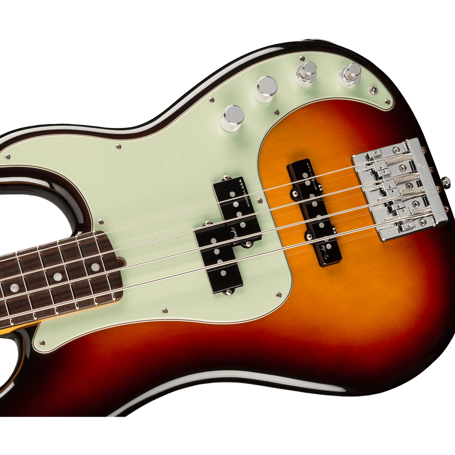 Fender American Ultra Precision 4 String Bass Guitar - Image 2