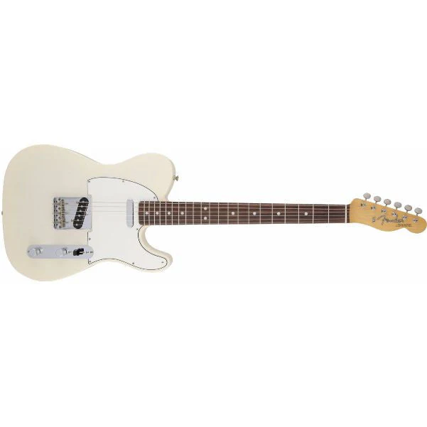 Fender American Vintage '64 Telecaster Electric Guitar, Round-Lam Rosewood Fingerboard, Aged White Blonde
