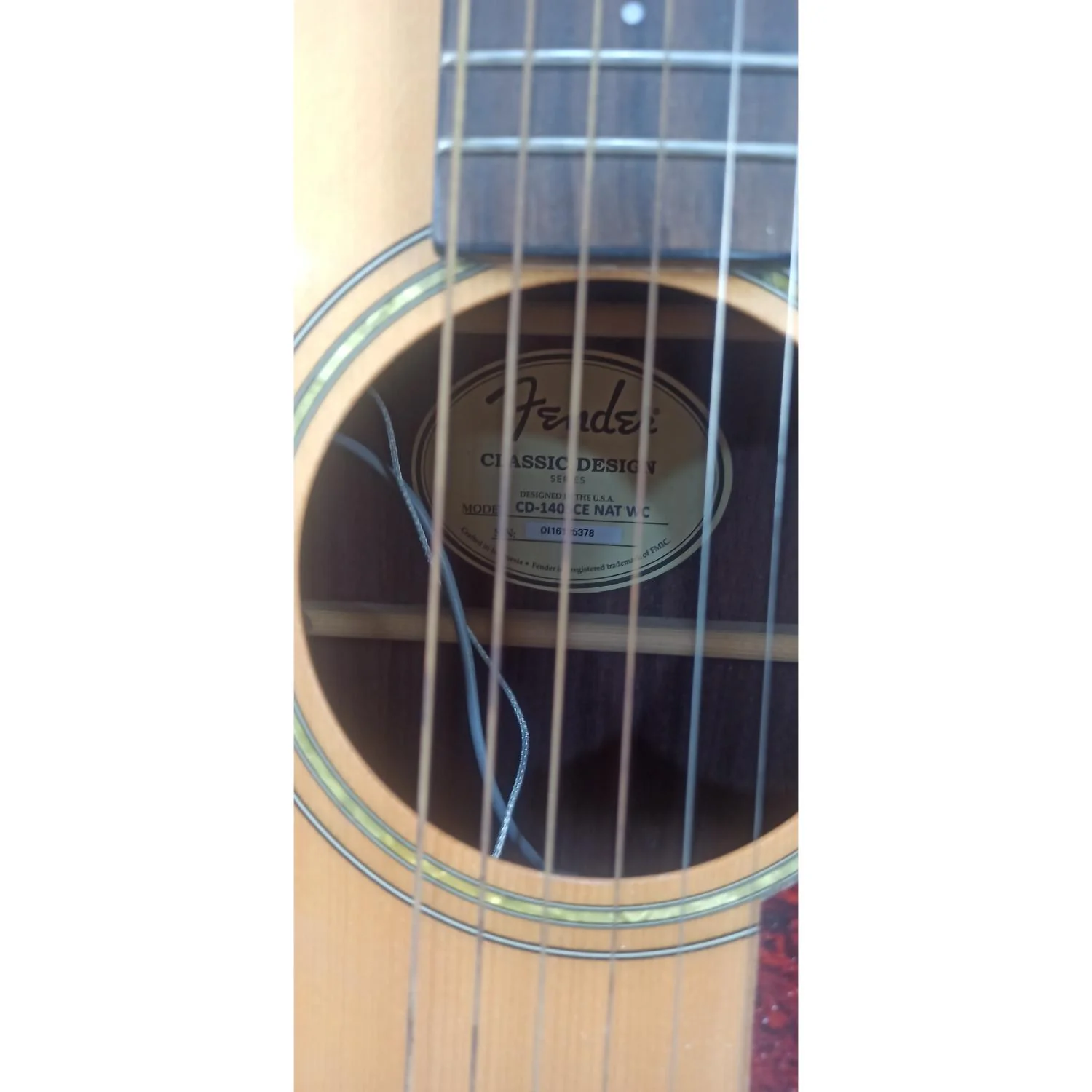 Fender CD-140SCE Electro-Acoustic Guitar with Case - Open Box B Stock - Image 2