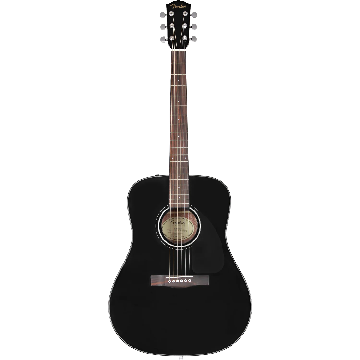 Fender CD 60 Dread V3 DS 6 String Acoustic Guitar Bundle with Dust Cover, Tuner, Cloth, Strap, Picks & Ebook - Image 11