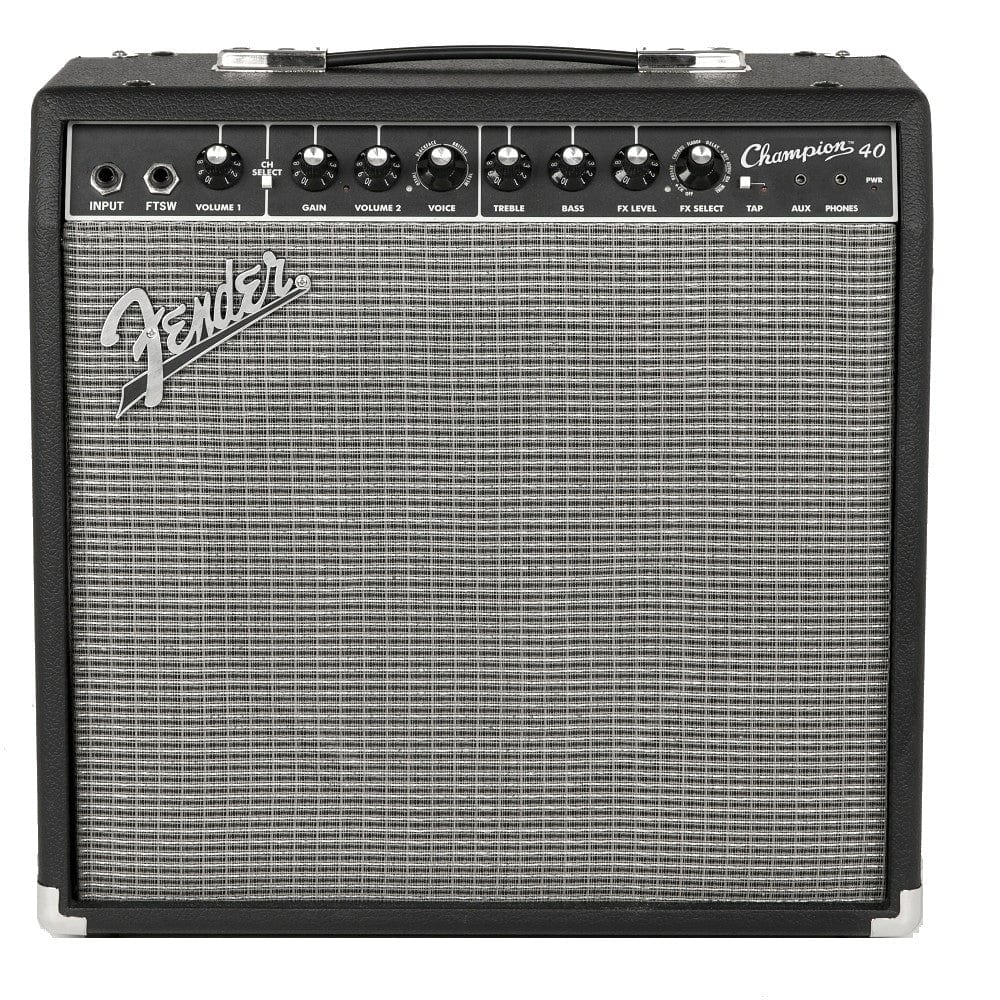 Fender Champion 40 Watts Combo Guitar Amplifier with Cable, Polishing Cloth & E-Book - Image 2