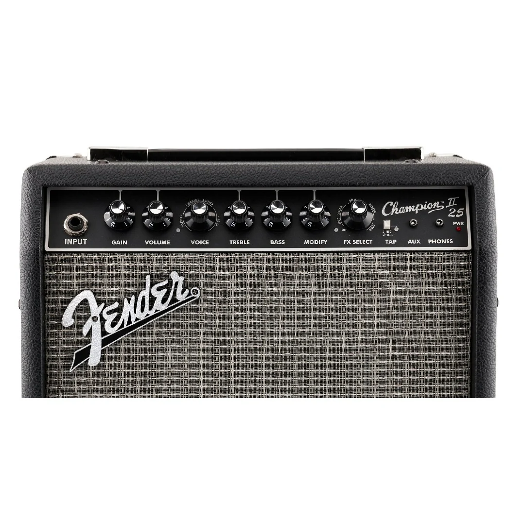 Fender Champion II 25W Combo Guitar Amplifier with Cable, Polishing Cloth & Ebook - Image 4