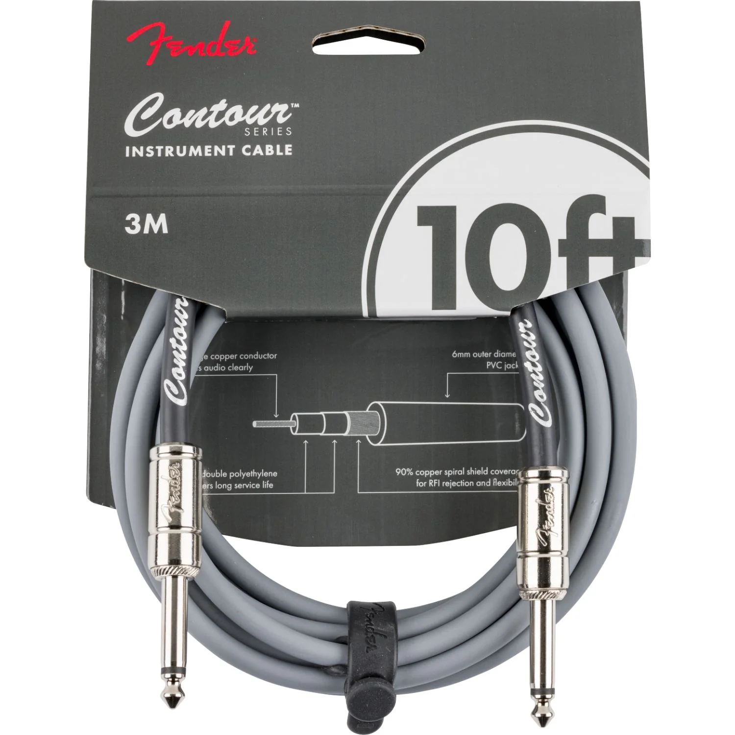 Fender Contour 10' Instrument Cable - Image 4