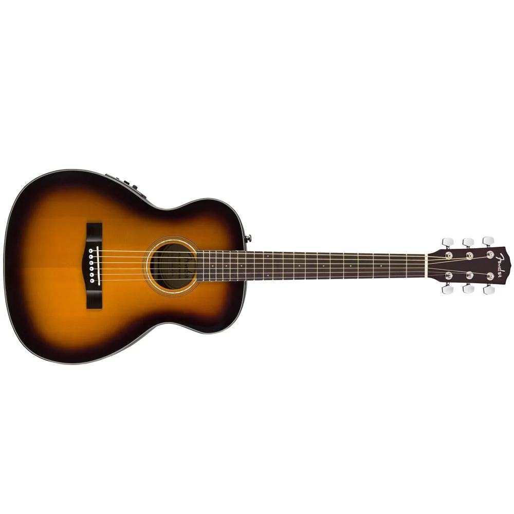 Fender CT-140SE 6-String Electro-Acoustic Guitar with Case - Rosewood Fretboard - Travel Body Style - Image 2
