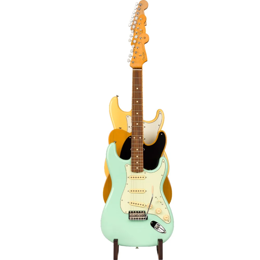 Fender Deluxe Wooden 3-Tier Guitar Stand - Image 4