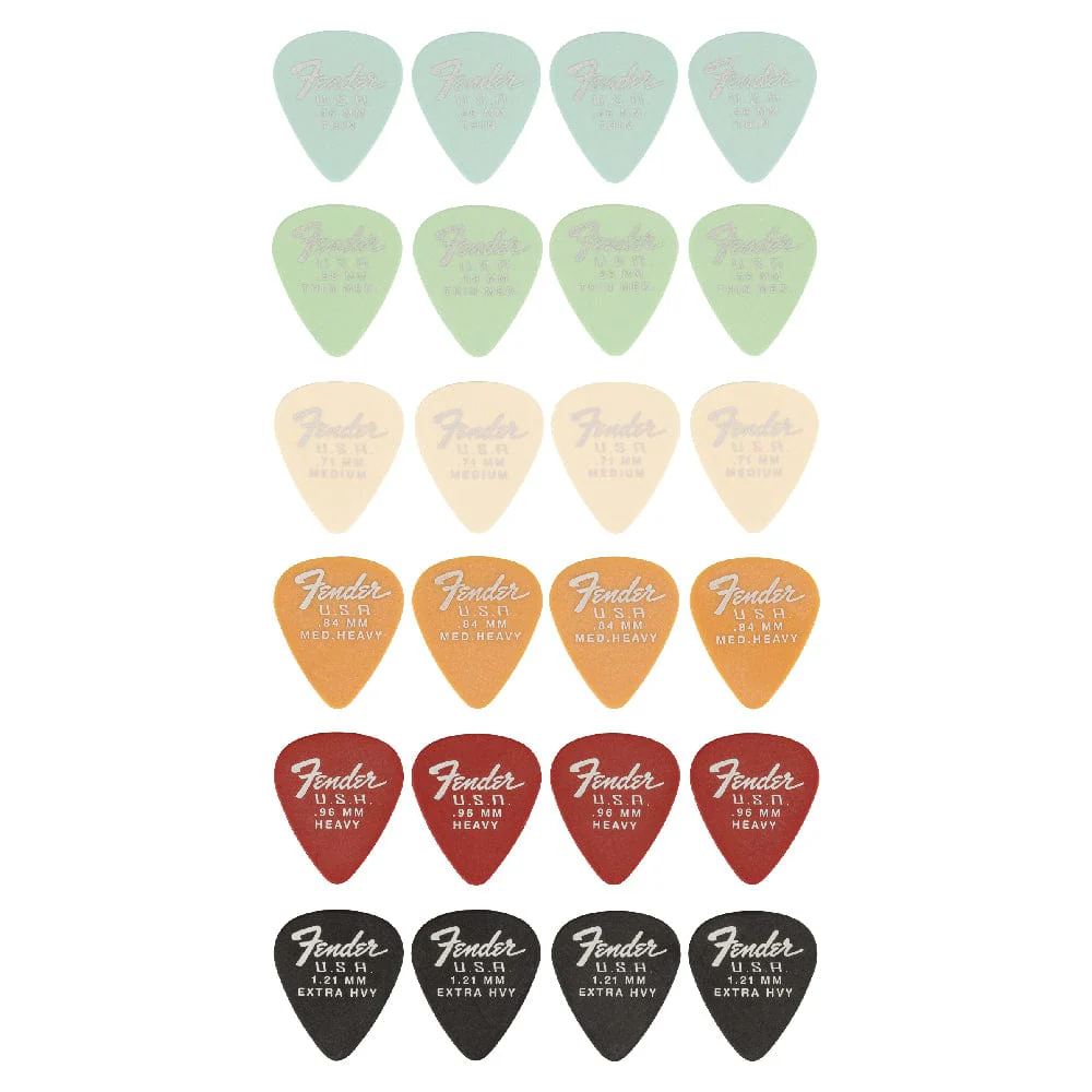 Fender Dura-Tone 351 Pack of 24 Mix Picks