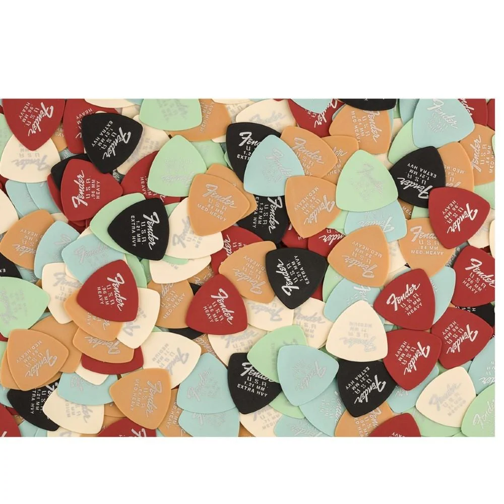 Fender Dura Tone Delrin Guitar Pick 346 Shape- Thin- Pack of 12- Daphne Blue - Image 2