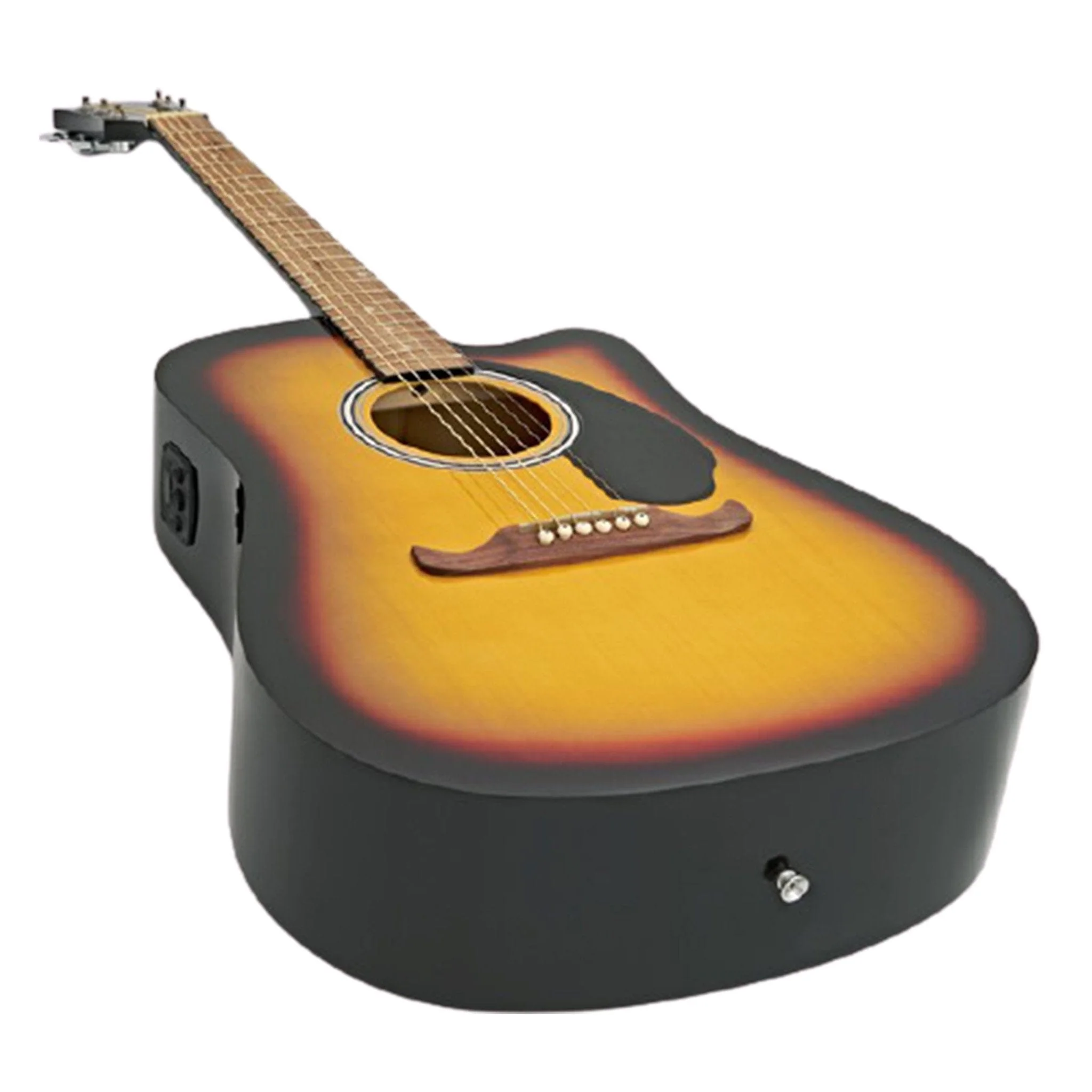 Fender FA-125CE Dreadnought Electro Acoustic Guitar  Bundle with Gigbag, Picks, Strap and Polishing Cloth - Image 4