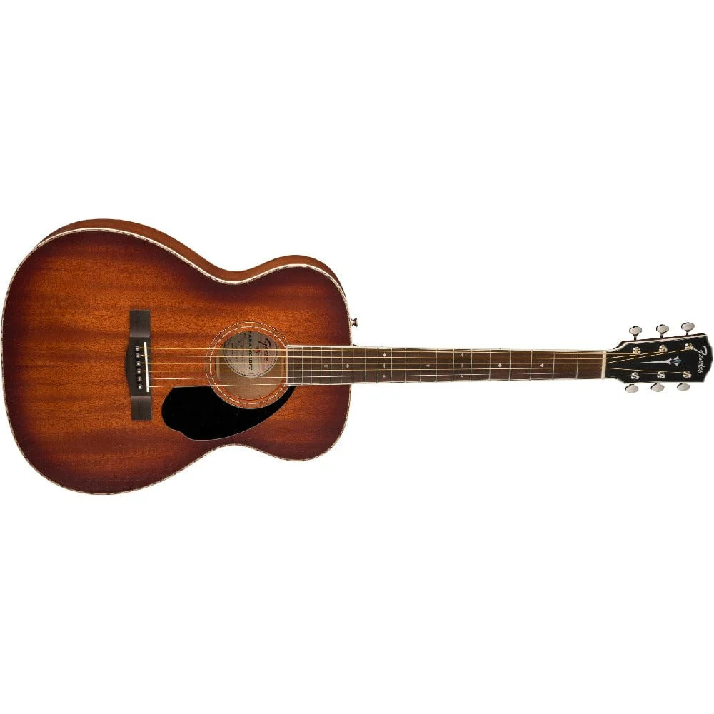 Fender PO 220E Orchestra Acoustic Guitar with Case - Image 3