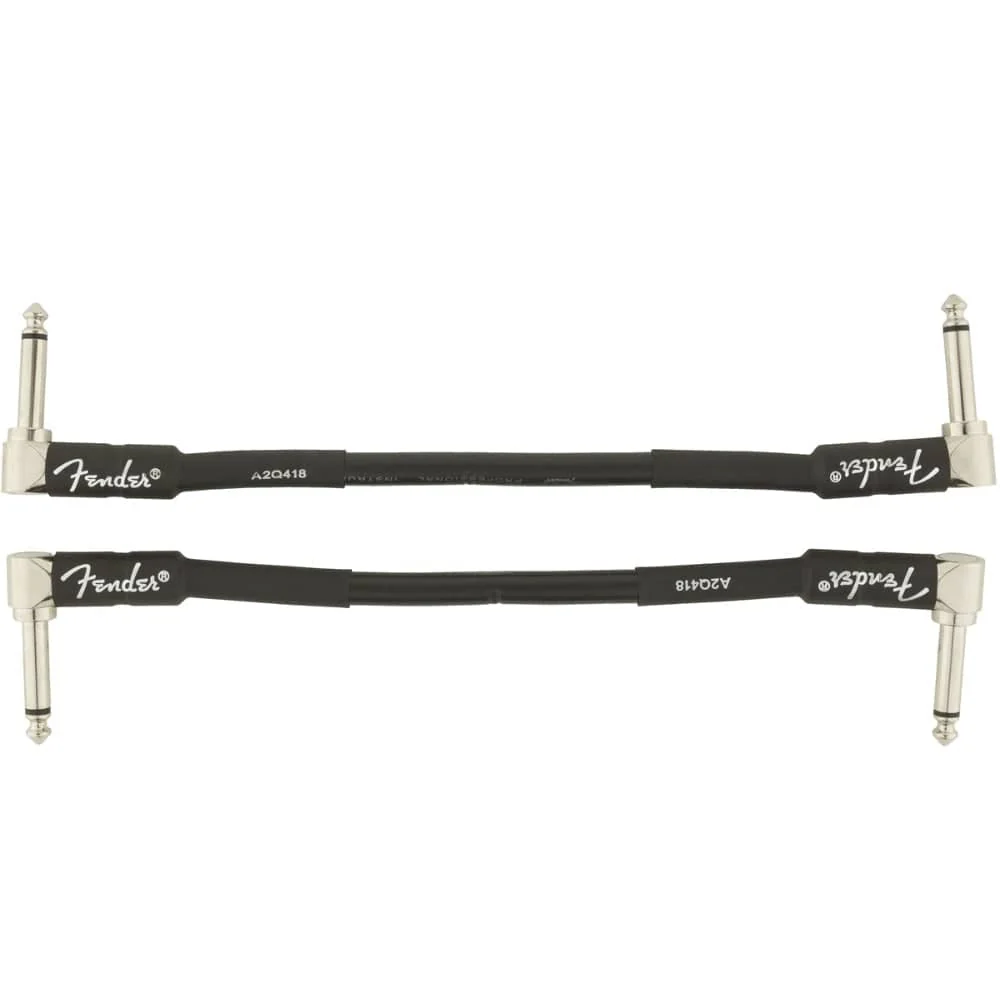 Fender Professional Series Angled to Angled 6" Instrument Cable - Pack of 2