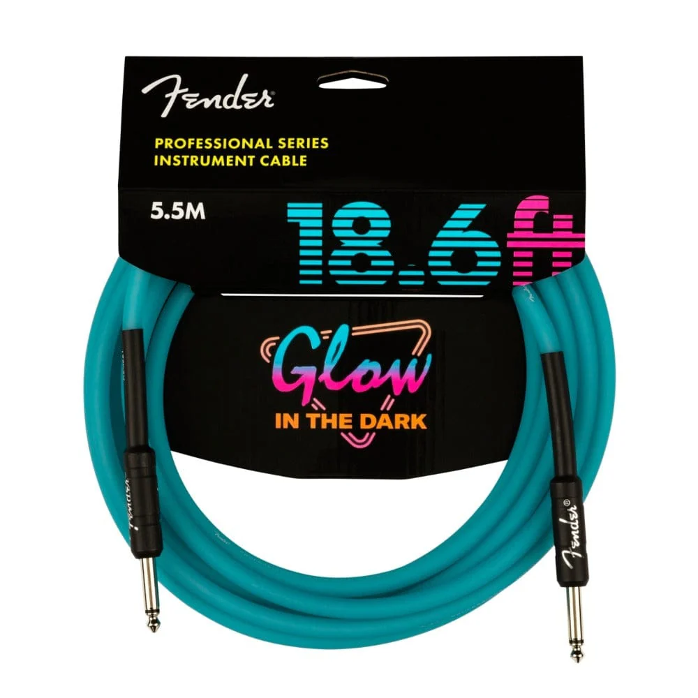 Fender Professional Series Glow In The Dark Cables - Image 2