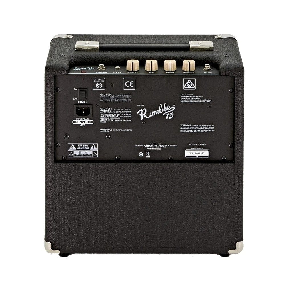 Fender Rumble 15 Watts Combo Bass Amplifier with Cable & Polishing Cloth - Image 3
