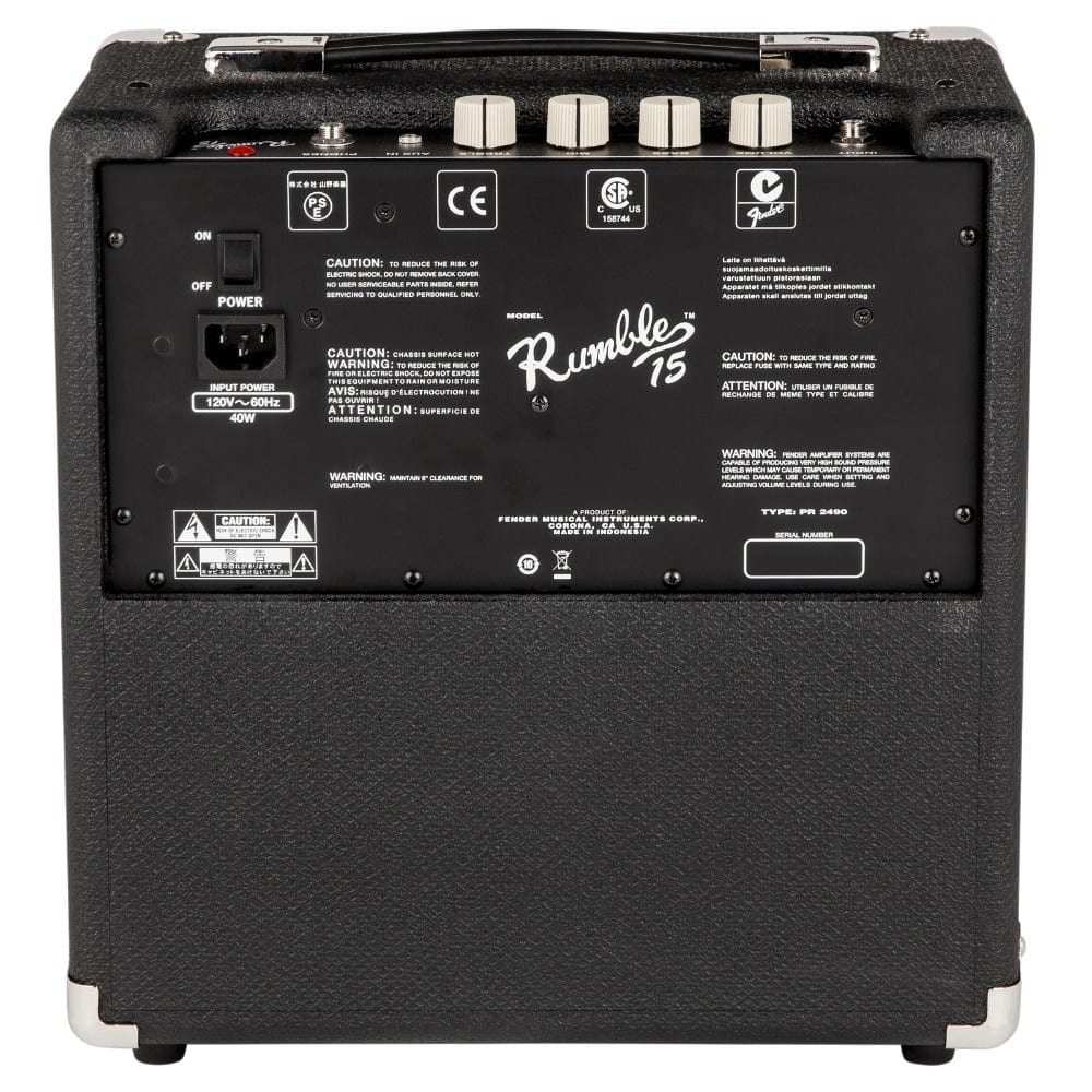 Fender Rumble 15 Watts Bass Combo Amplifier - Image 6