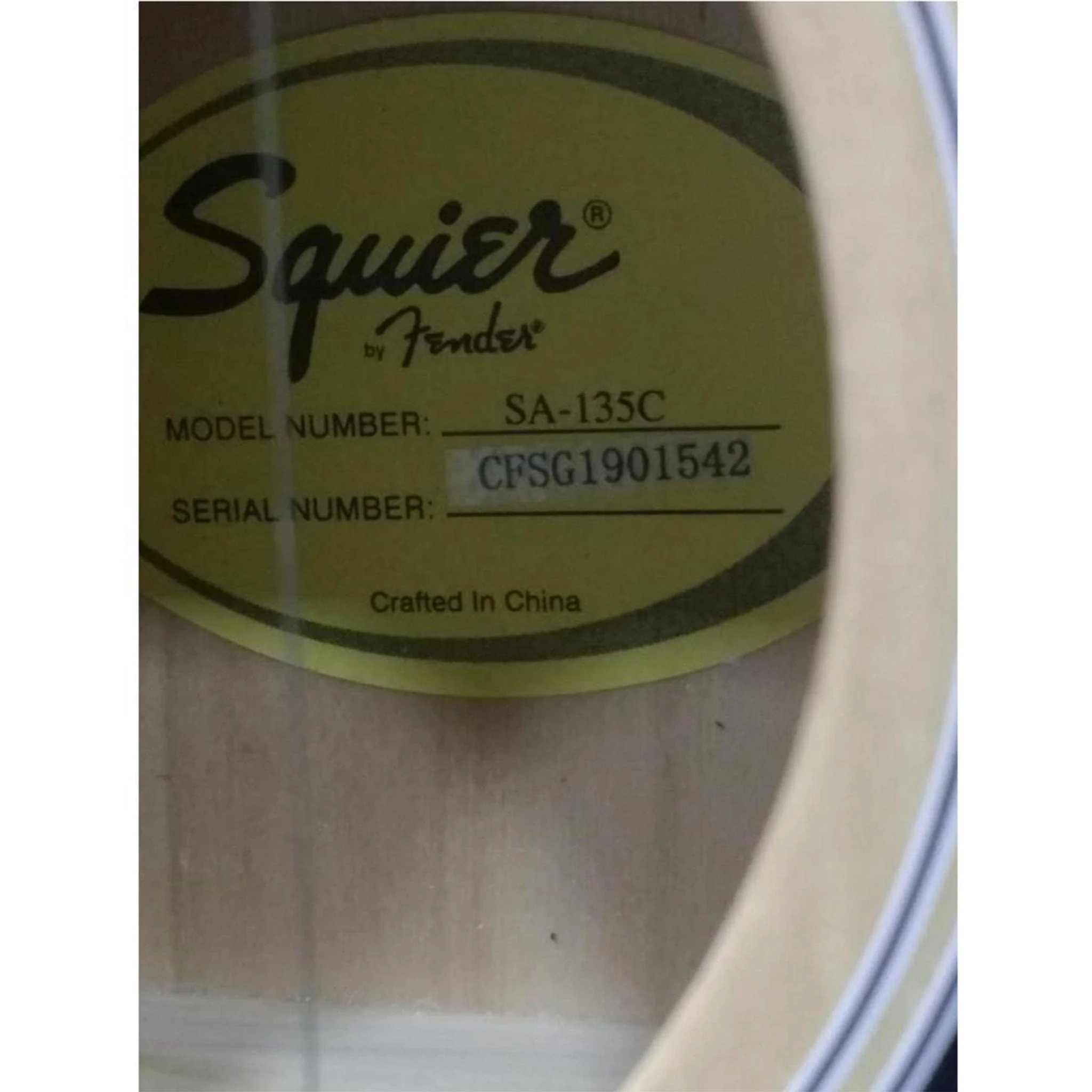 Fender SA 135C 39" Cutaway Acoustic Guitar - Image 11