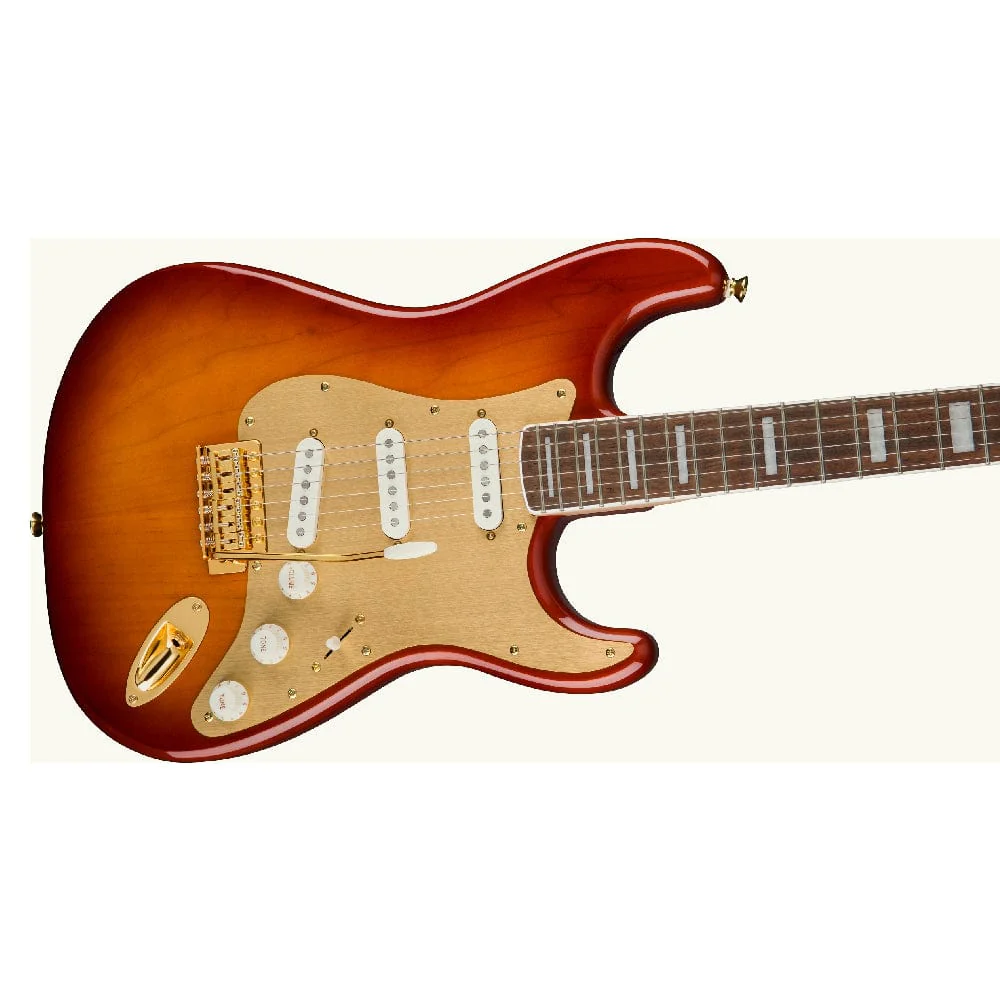 Fender Squier 40th Anniversary Stratocaster Gold Edition Electric Guitar - Image 16