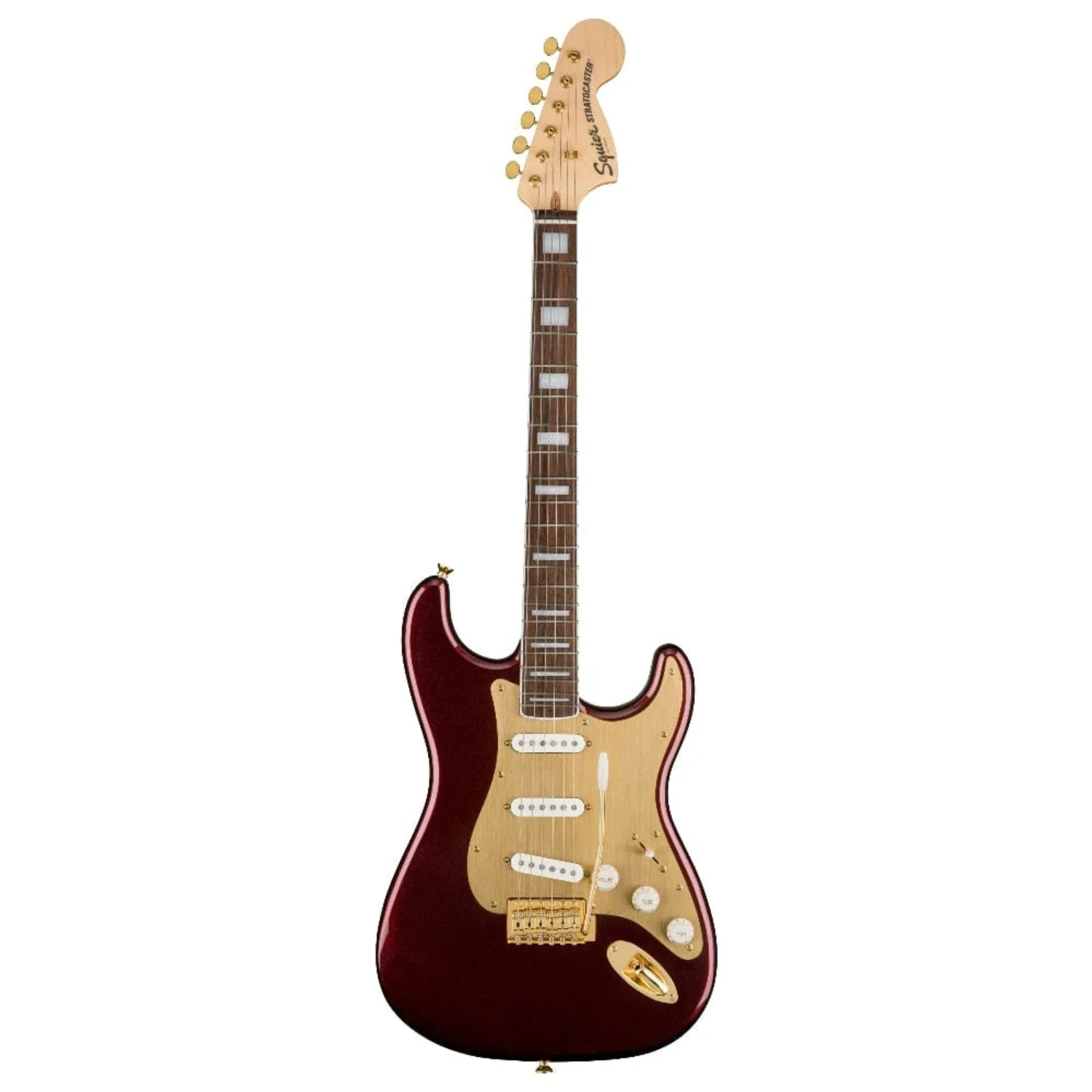 Fender Squier 40th Anniversary Stratocaster Gold Edition Electric Guitar - Image 19