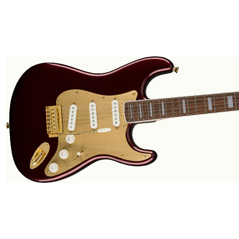 Fender Squier 40th Anniversary Stratocaster Gold Edition Electric Guitar - Image 3