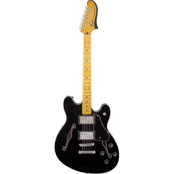 Fender Starcaster Semi-Hollow Body Electric Guitar W/ Maple - Black