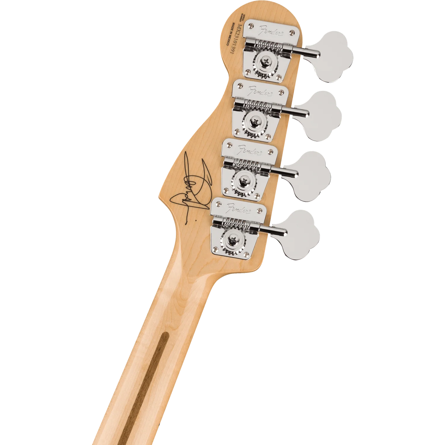 Fender Steve Harris Precision Bass 4 String Bass Guitar - Olympic White with Westham United FC Logo - Image 5