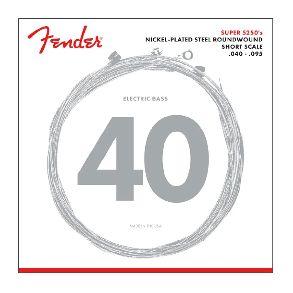 Fender Super 5250'S 5250XL Nickel Plated Short Scale 4 String Bass String Set