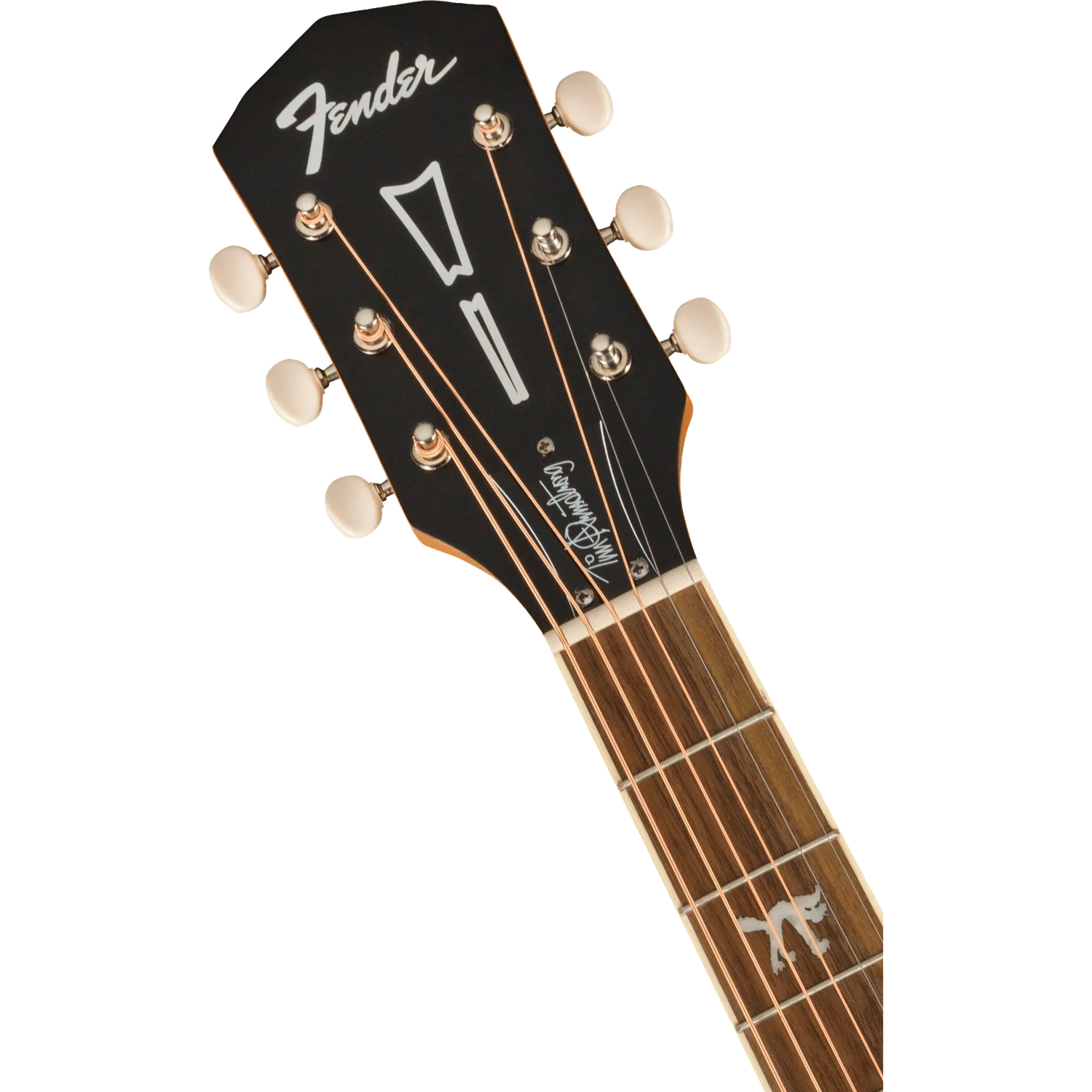 Fender Tim Armstrong Hellcat Electro Acoustic Guitar - Walnut Fretboard - Natural - Image 4
