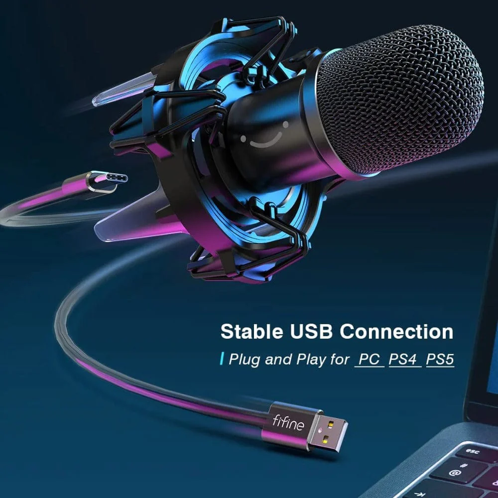 Fifine K651 USB Computer Dynamic Microphone Kit - Image 5