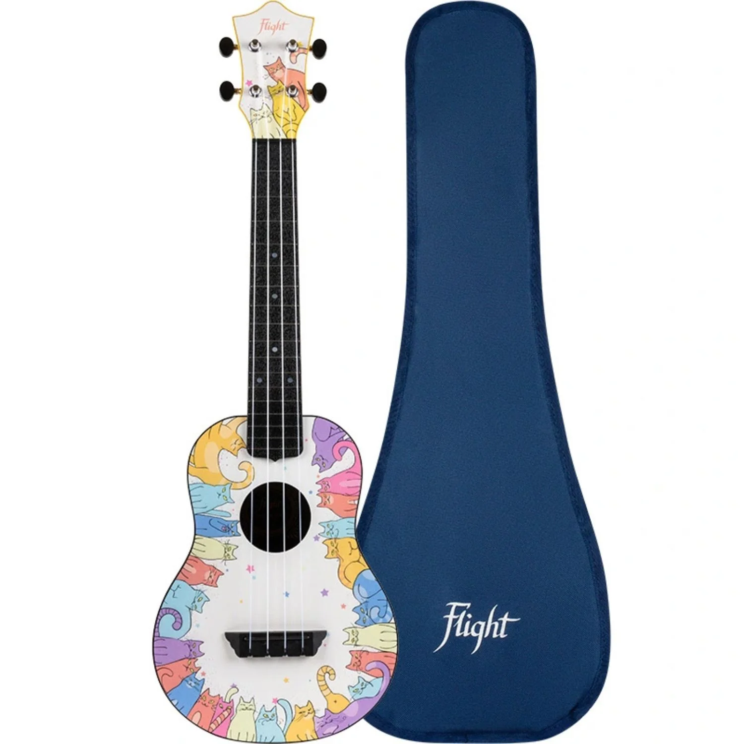 Flight Kitty TUC Travel Concert Ukulele with Bag - Image 3
