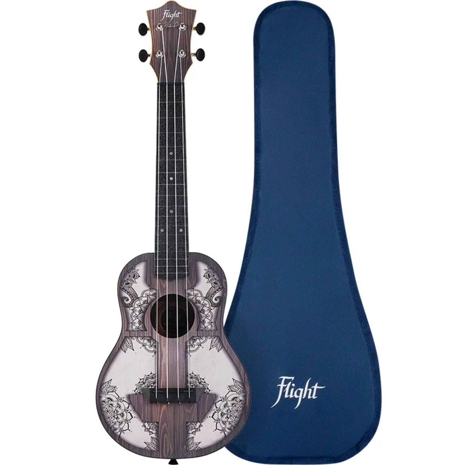 Flight TUC40 MW Travel Mandala Concert Ukulele with Bag - Image 3