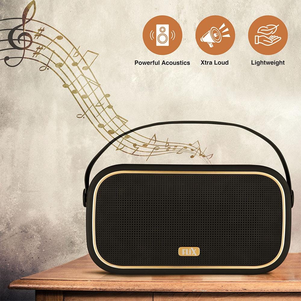 FLiX (Beetel) Classic X 20W Bluetooth v5.0 Wireless Speaker- Black - Image 2