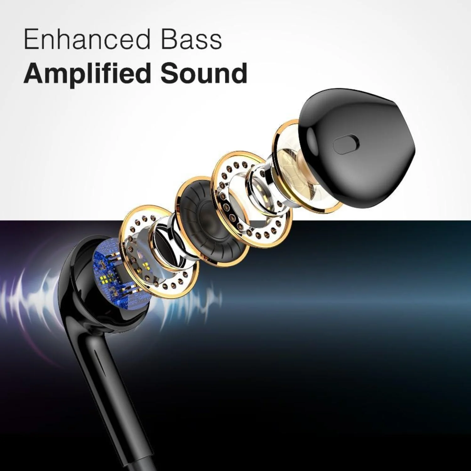 FLiX (Beetel) Tone 200 Wired Headset - Black - Image 3