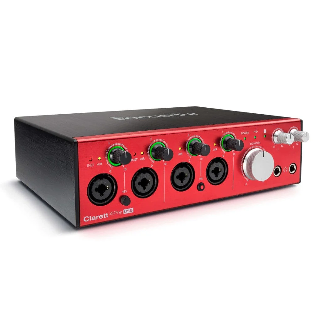 Focusrite Clarett 4 Pre USB 18-In, 8-Out Audio Interface For PC & MAC - Image 2