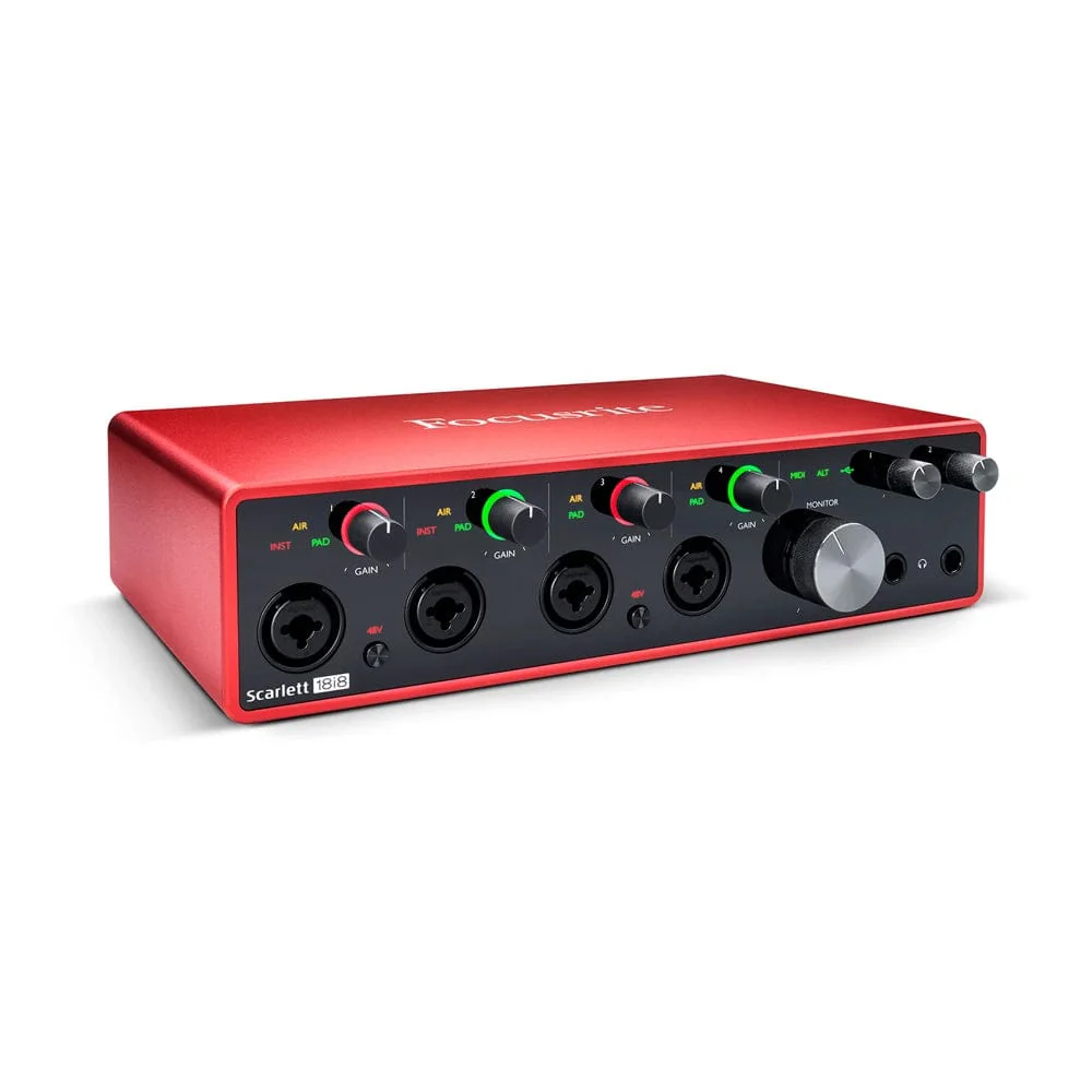 Focusrite Scarlett 18i8 4 Pre Interface Compact Audio Interface - 3rd Gen