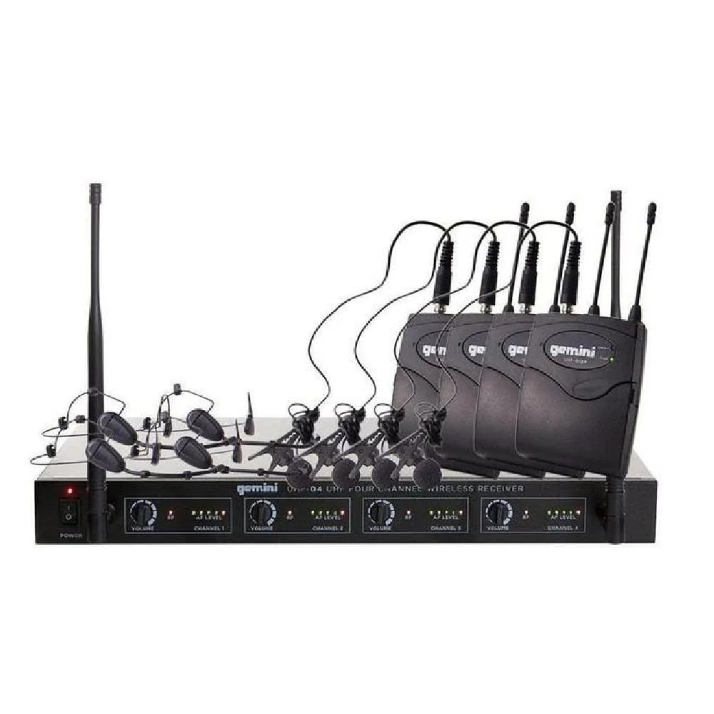 Gemini UHF 04HL Wireless Microphone System